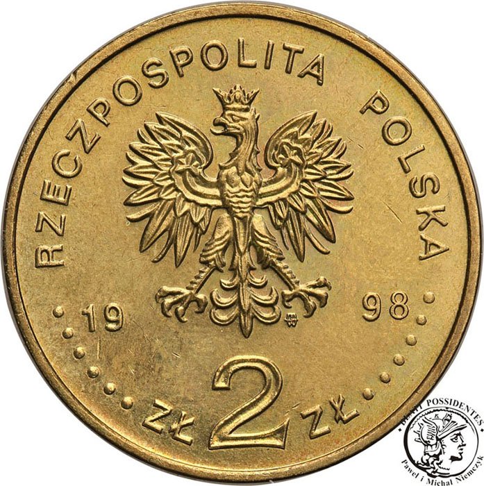 Polska III RP 2 złote 1995 Mickiewicz st.1