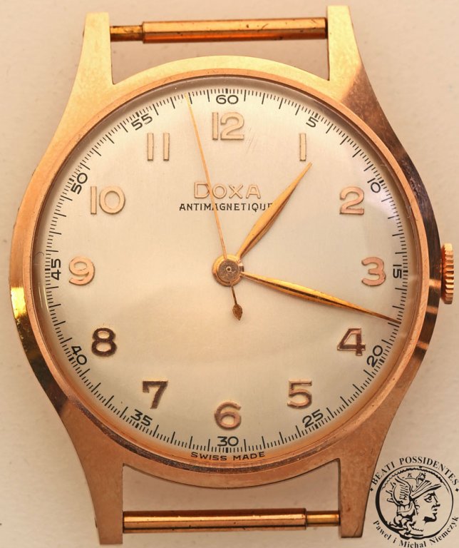 Szwajcaria DOXA zegarek męski ZŁOTO .585