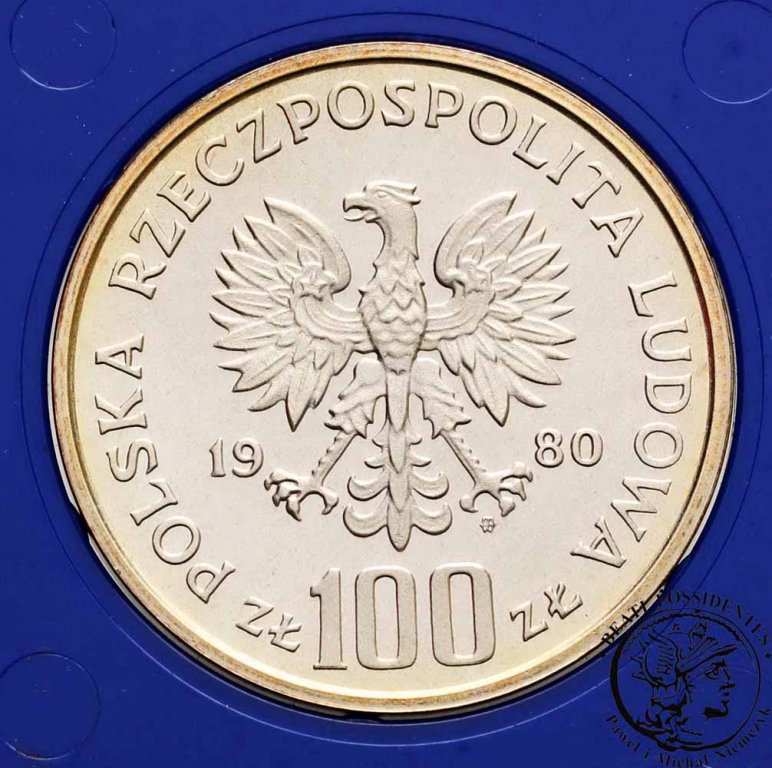PRL 100 złotych 1980 Igrzyska Olimpijskie st. L