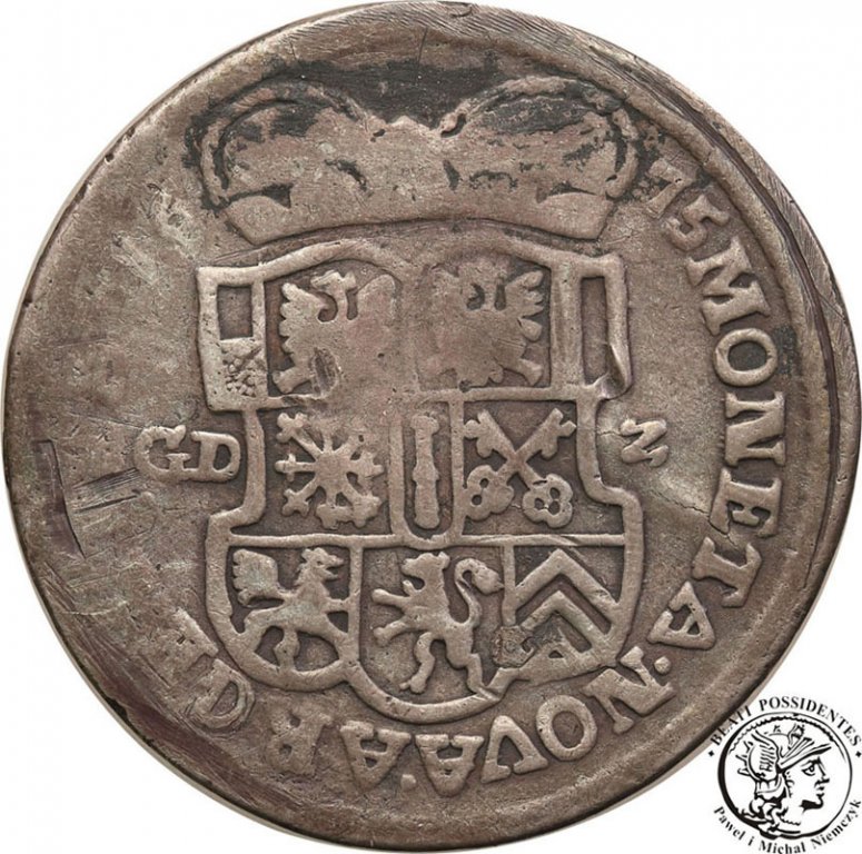 Niemcy Brandenburgia 2/3 talara 1675 st.4