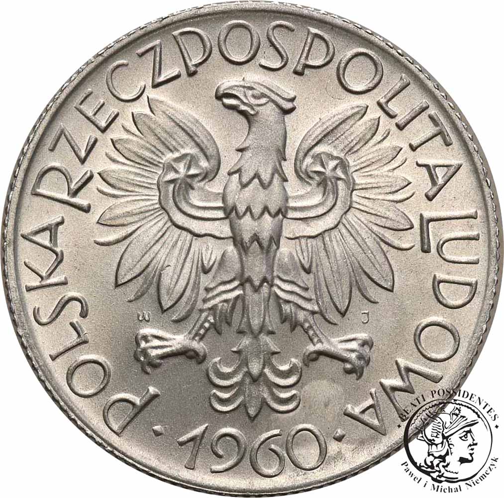 PRL 5 złotych 1960 Rybak st. 1