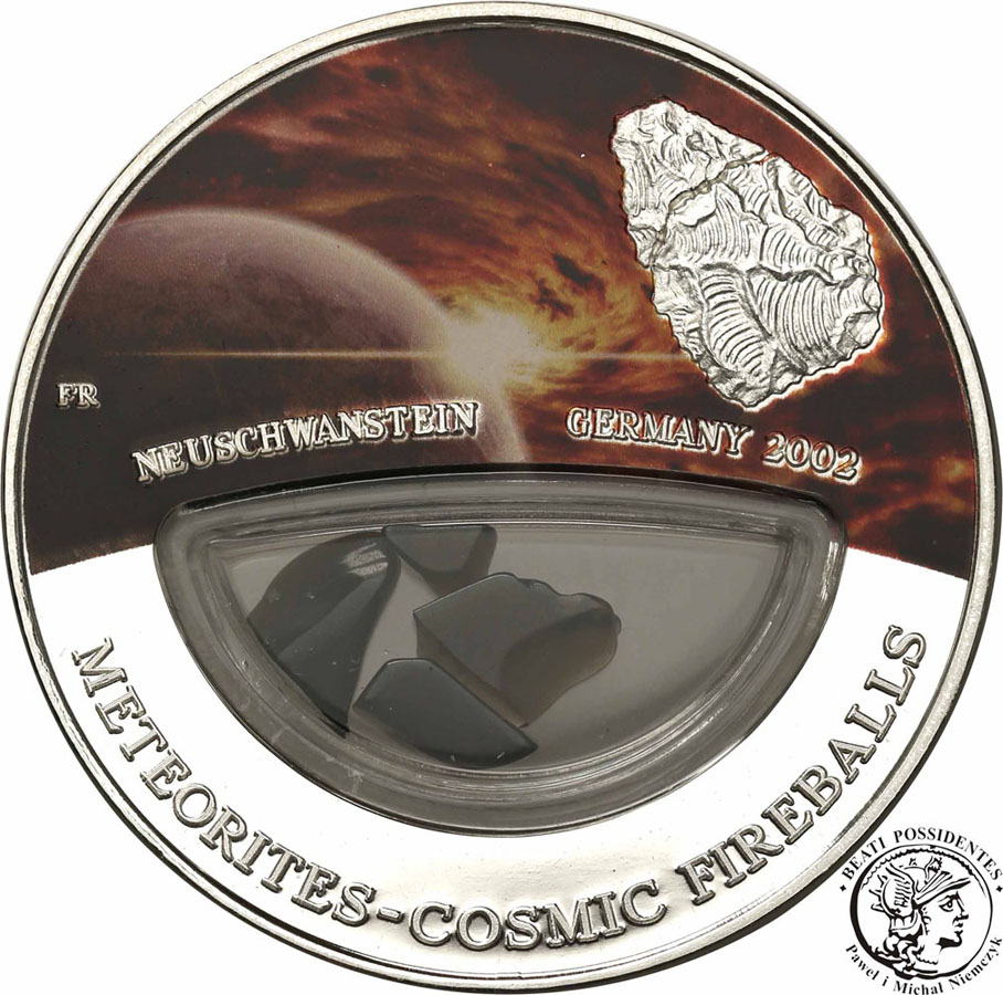 10 dolarów 2012 meteoryt Neuschwanstein SREBRO stL