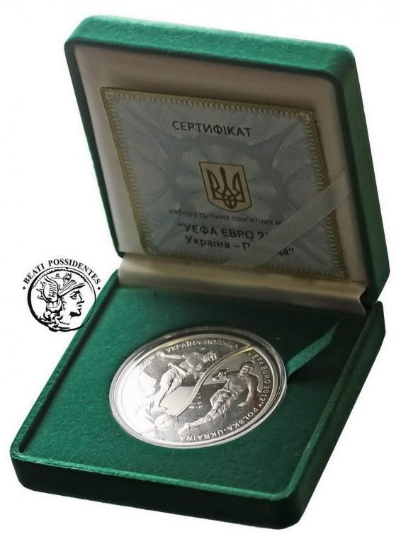 Polska 10 zł+10 hrywien 2012 EURO Ukraińskie st.L