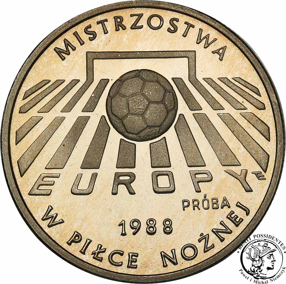 PRÓBA CuNi 200 złotych 1987 Mistrzostwa Europy stL