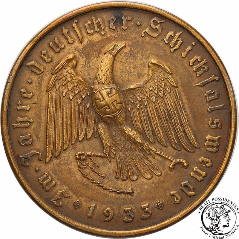 Niemcy III Rzesza medal 1933 Hitler st.3