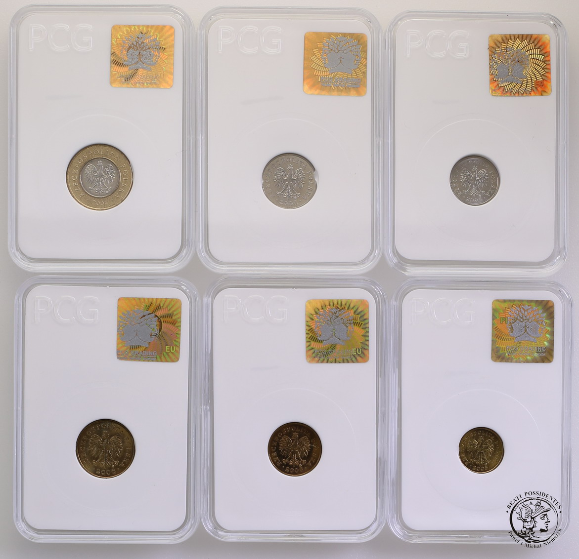 III RP monety obiegowe rocznik 2006 kpl 6 szt st.1