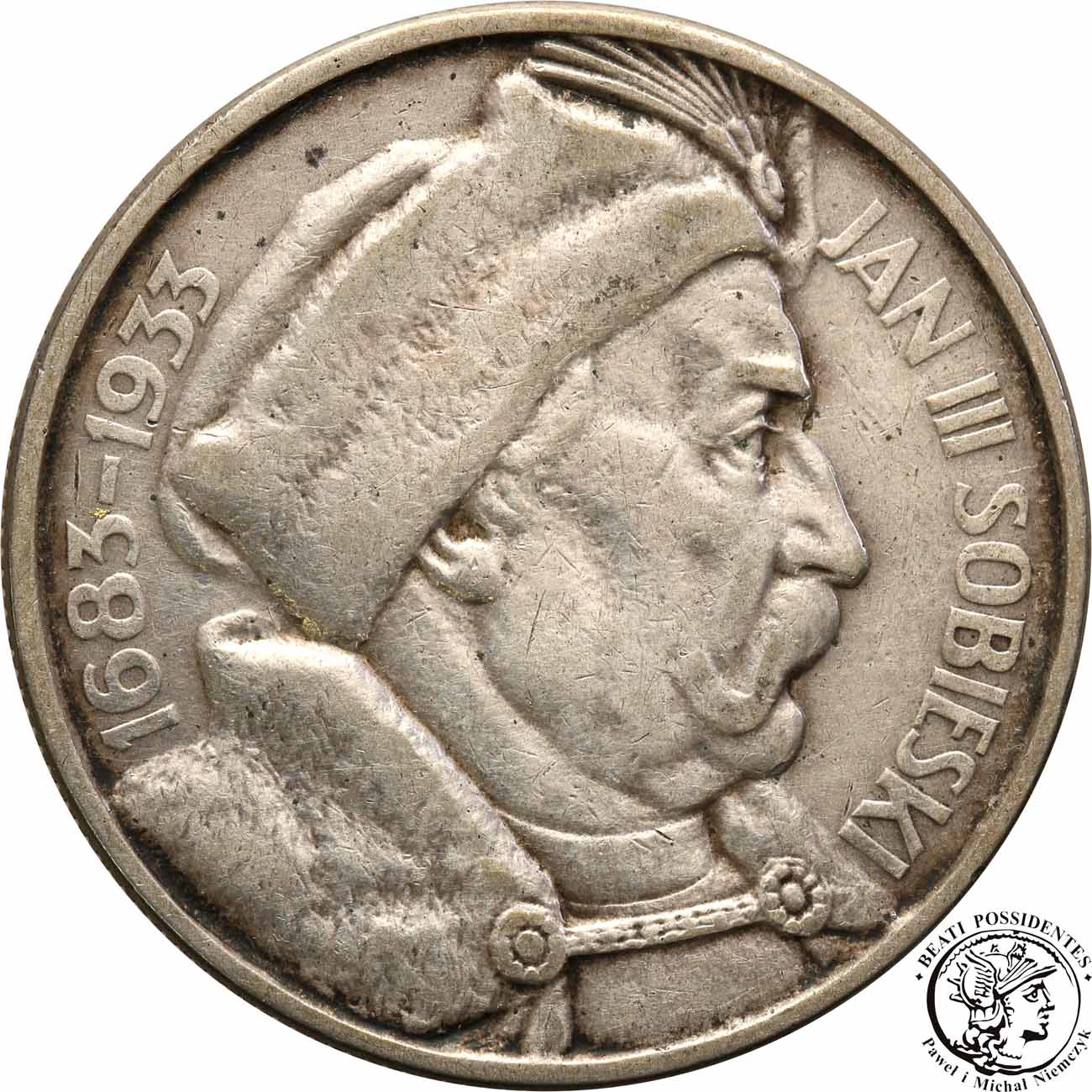 10 złotych 1933 Sobieski st.3