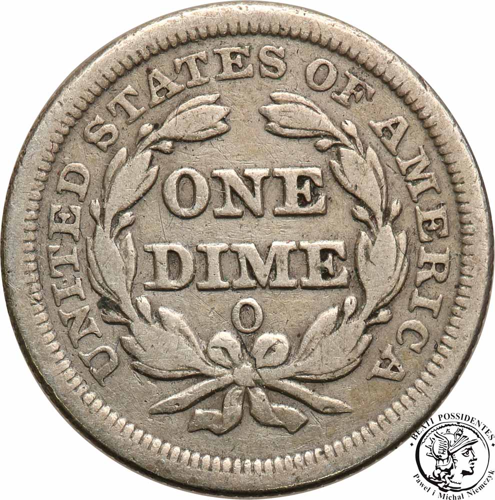 USA 10 centów 1856 ''O'' New Orleans st.3+