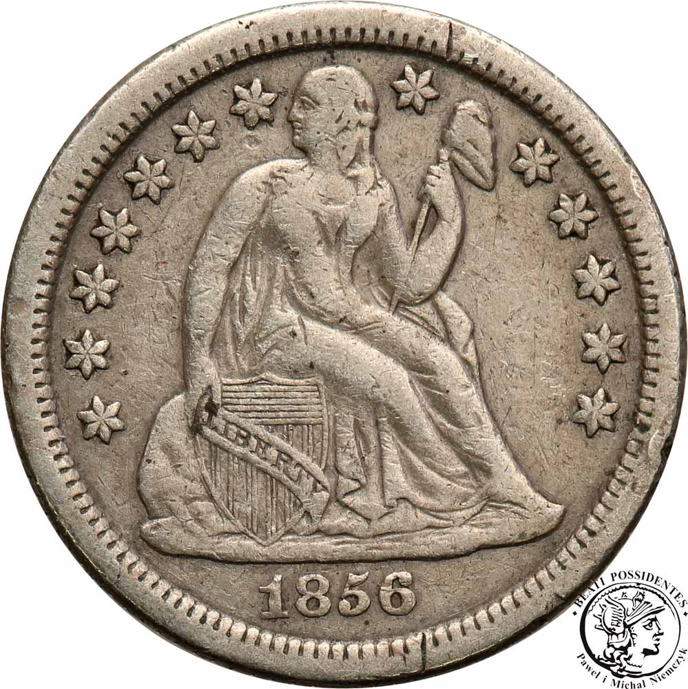 USA 10 centów 1856 ''O'' New Orleans st.3+