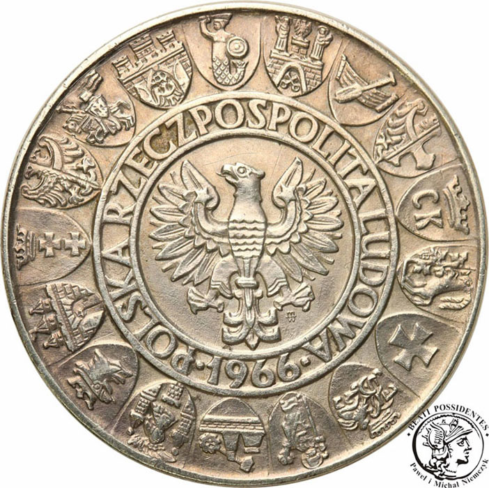 100 złotych 1966 Millenium st.3+