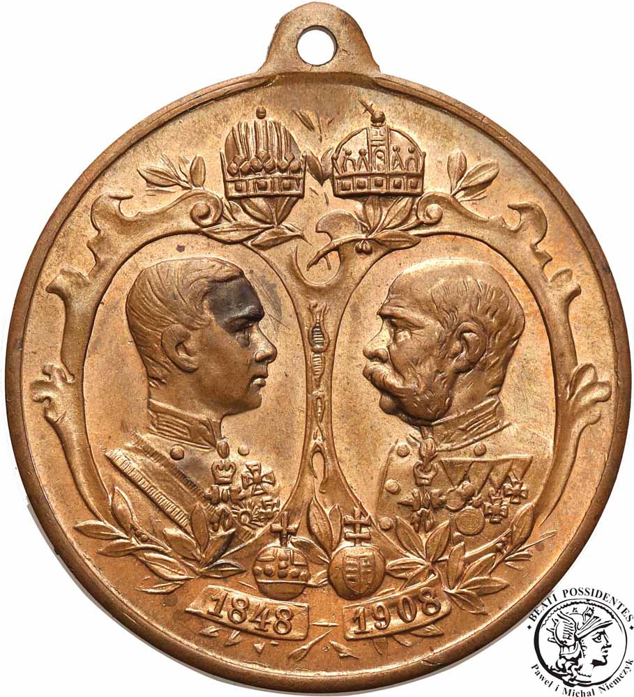 Austro-Węgry medal Franciszek Józef 1908 st. 1-