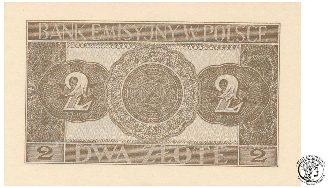 Banknot 2 złote 1941 seria AH - st.1 (UNC)
