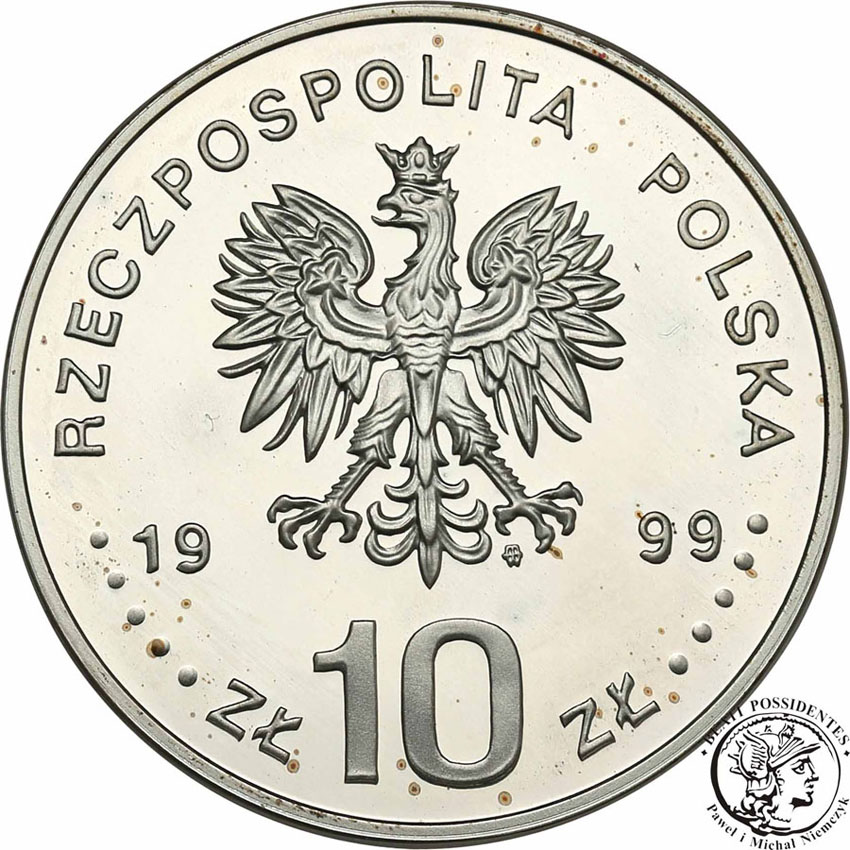 10 złotych 1999 Akademia Krakowska st.L-
