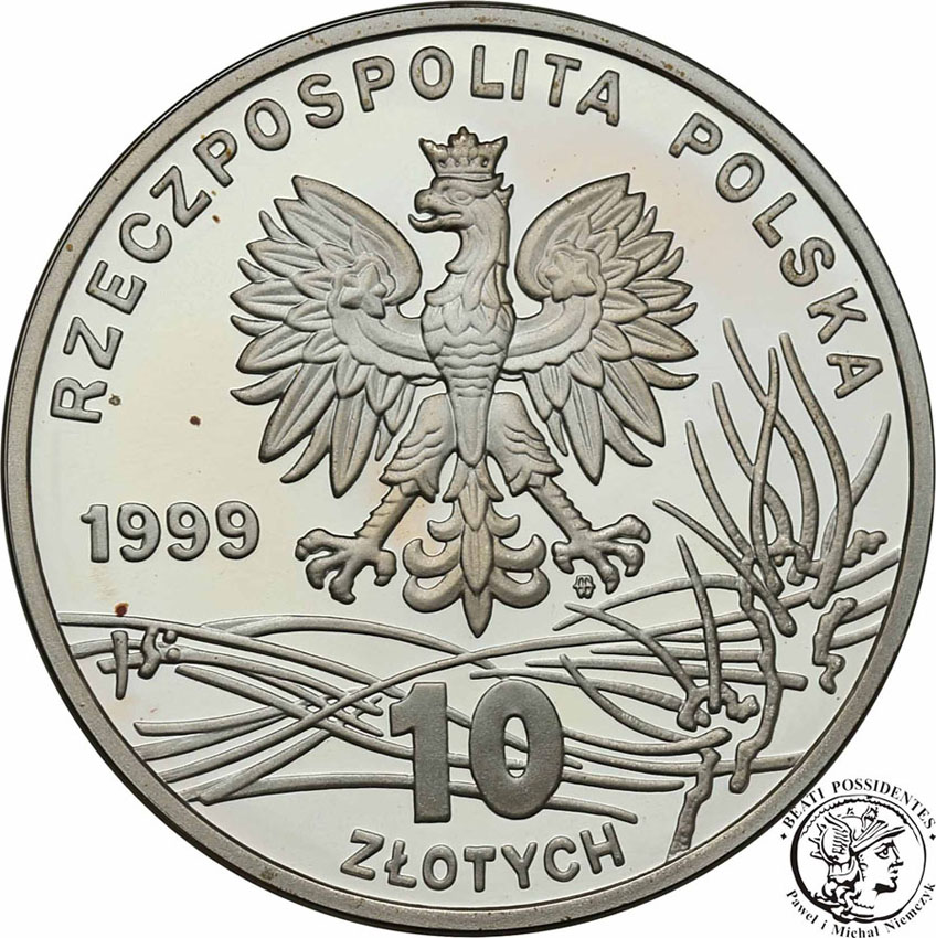10 złotych 1999 F. Chopin rocznica śmierci st.L-