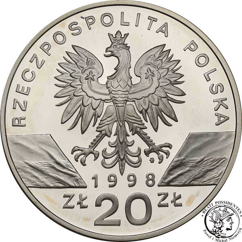 20 złotych 1998 Ropucha Paskówka st.L-