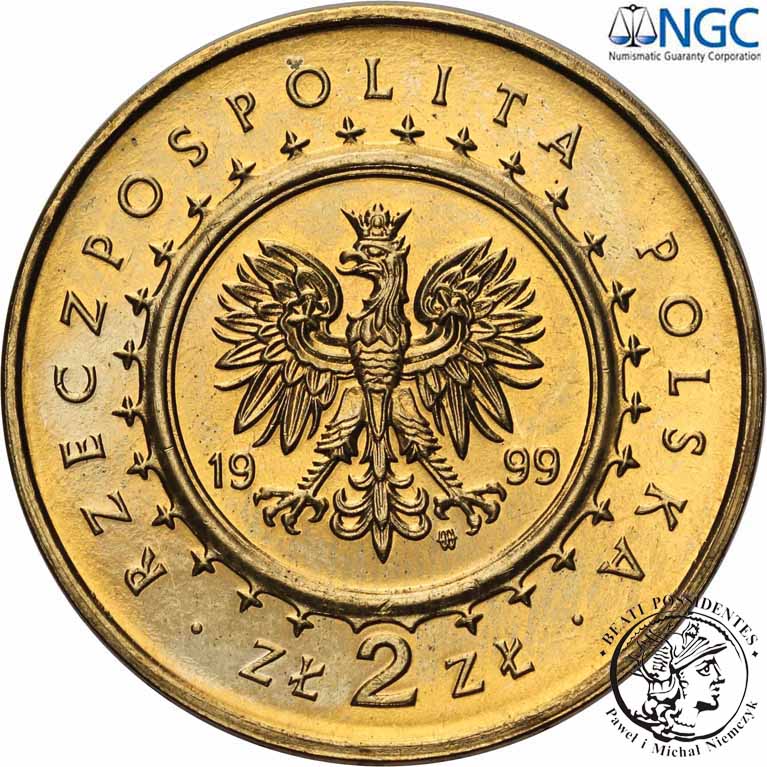 2 złote 1999 Pałac Potockich Radzyń Podl. NGC MS65