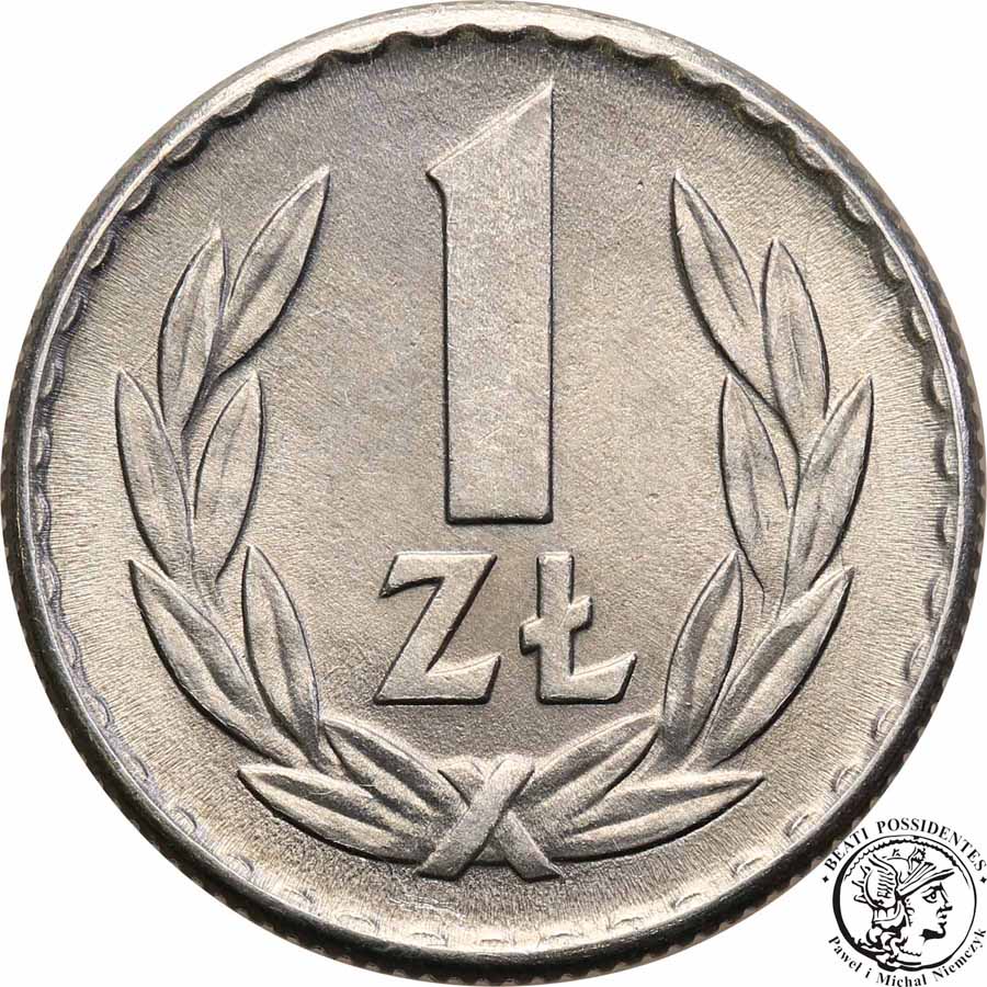 PRL 1 złoty 1966 aluminium st. 1
