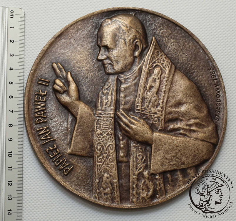 Polska Plakieta Papież Jan Paweł II 1983 st. 1