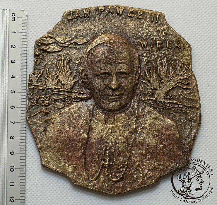 Polska Plakieta Papież Jan Paweł II 2005 st. 1
