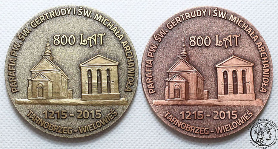 Medale Jan Paweł II 2015 Tarnobrzeg lot 2 szt st.1