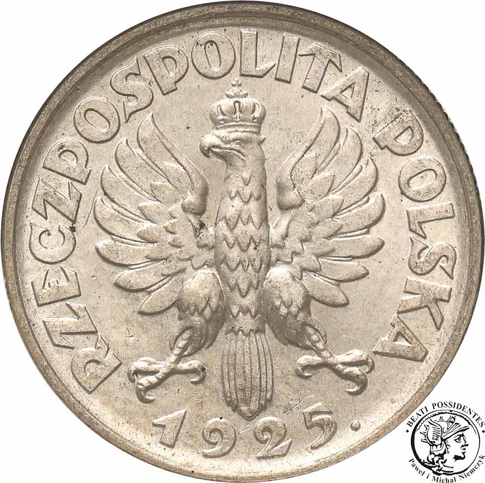 II RP 1 złoty 1925 GCN MS65