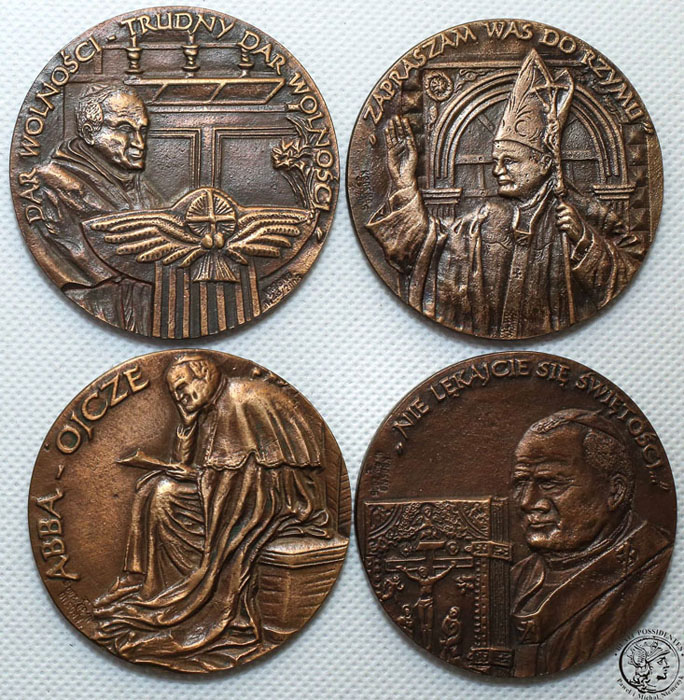 Polska medale Papież Jan Paweł II pielgrzymki st.1