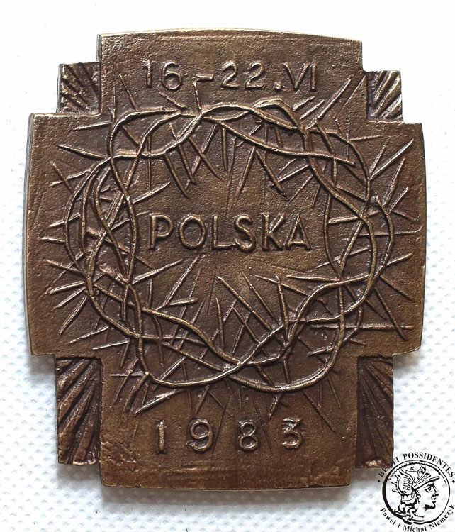 Polska medal Jan Paweł II 1983 pielgrzymka st. 1