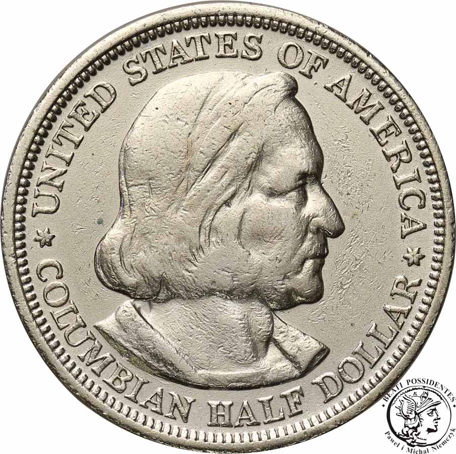 USA 1/2 dolara 1893 Kolumb wystawa Chicago st. 3+