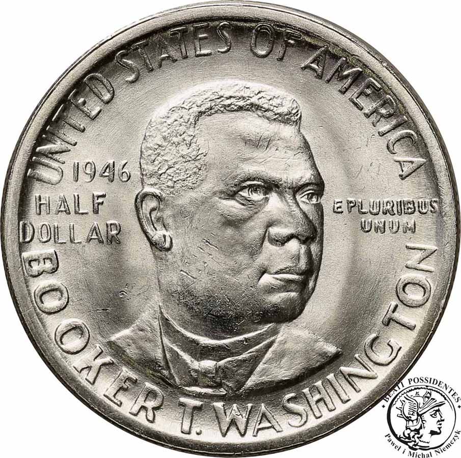 USA 1/2 dolara 1946 Booker T. Washington st.1