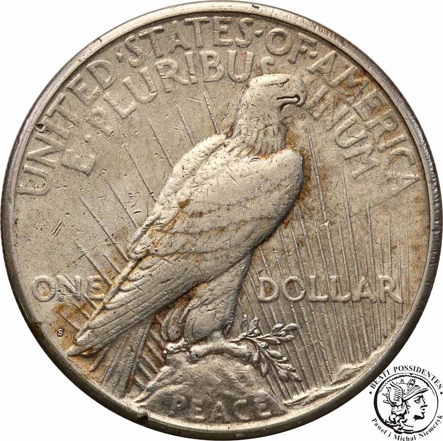 USA 1 dolar 1924 S San Francisco Peace st. 3+