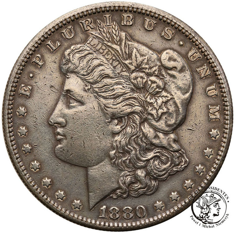 USA 1 dolar 1880 S San Francisco st.3+