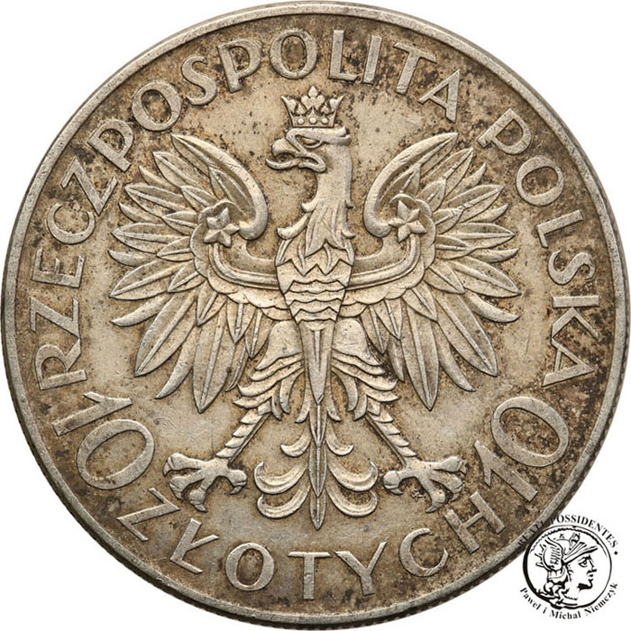 10 złotych 1933 Sobieski st.3+