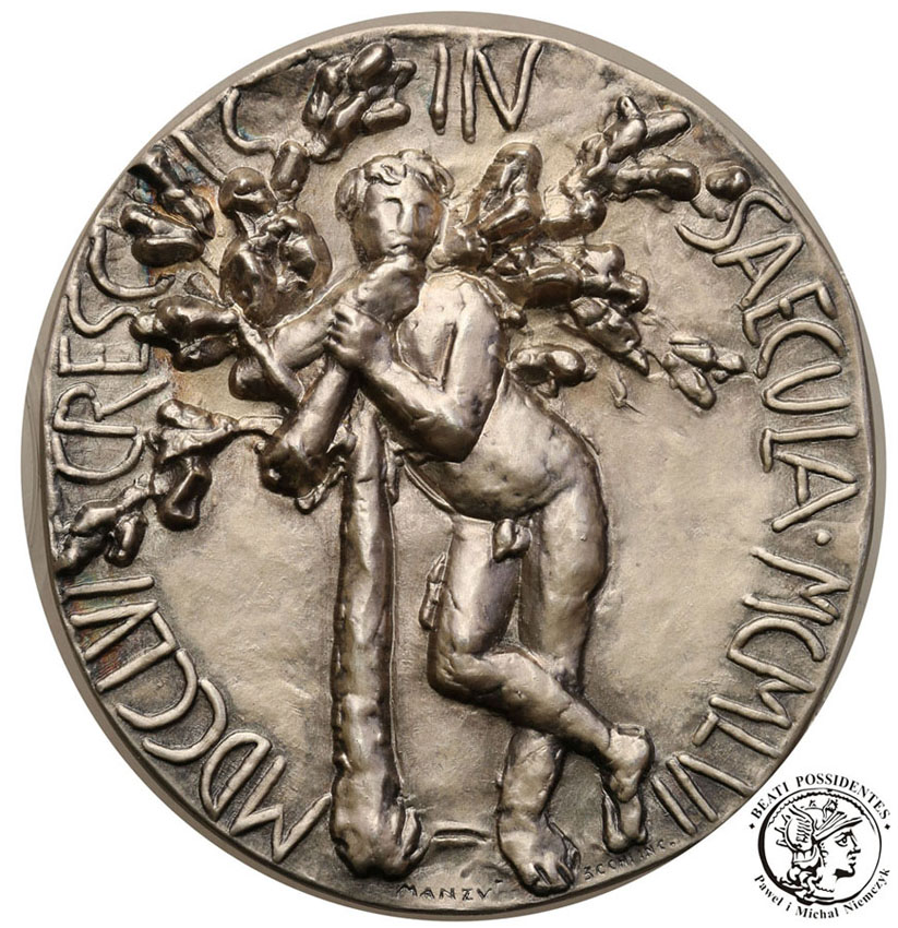 Niemcy medal Hamburg (1973) replika SREBRO st.L