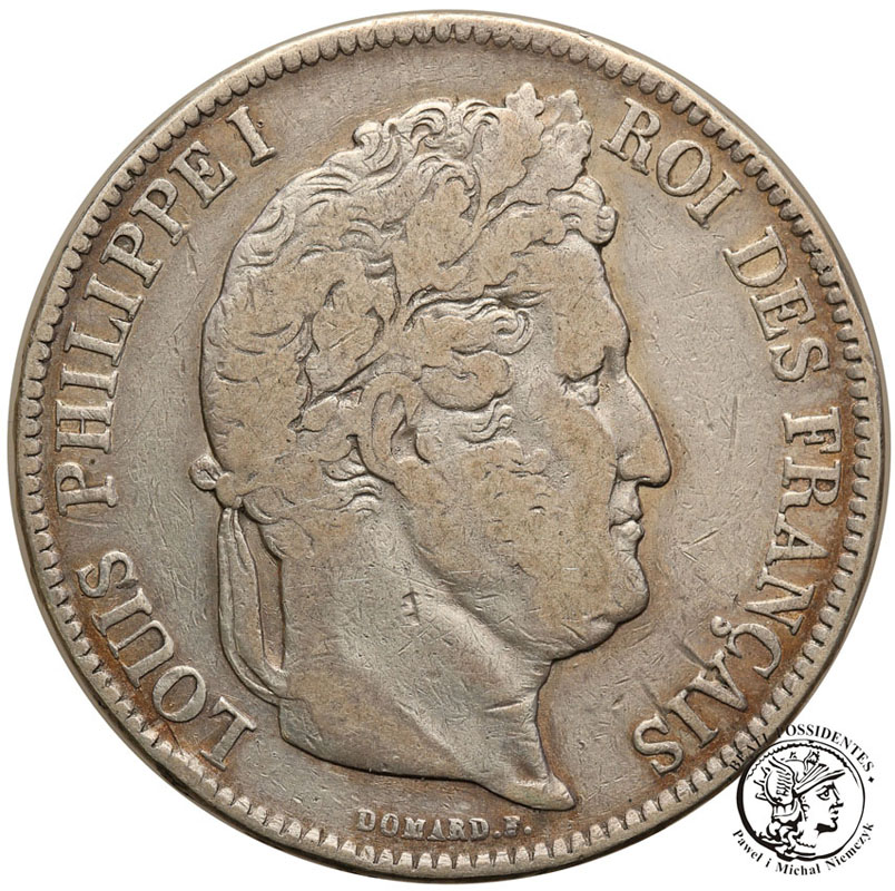 Francja 5 franków 1840 Ludwik Filip st.3-