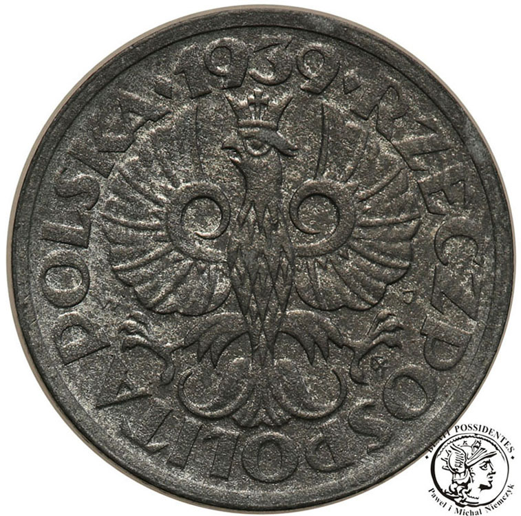 Polska Generalna Gubernia 1 grosz 1939 cynk st.1