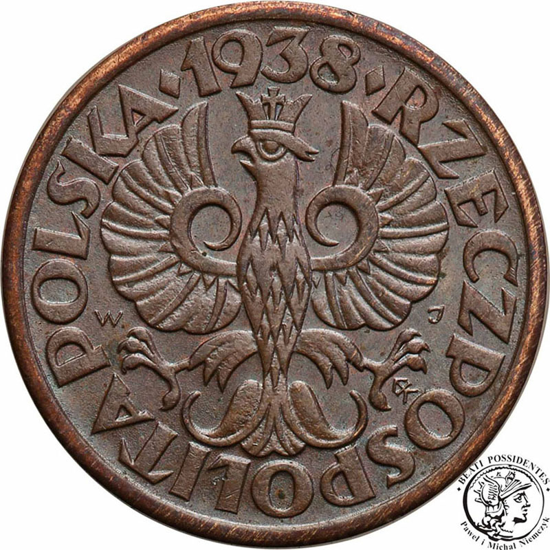 Polska II RP 1 grosz 1938 st.1