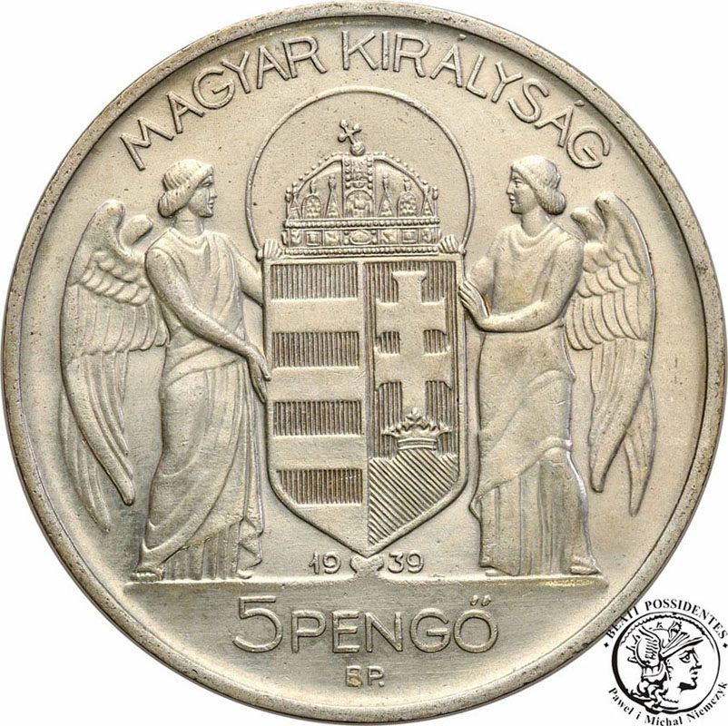 Węgry 5 Pengo 1939 st.2