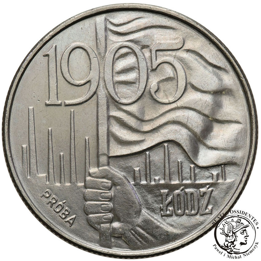 PRÓBA CuNi 20 złotych 1980 Łódź st.1/1-