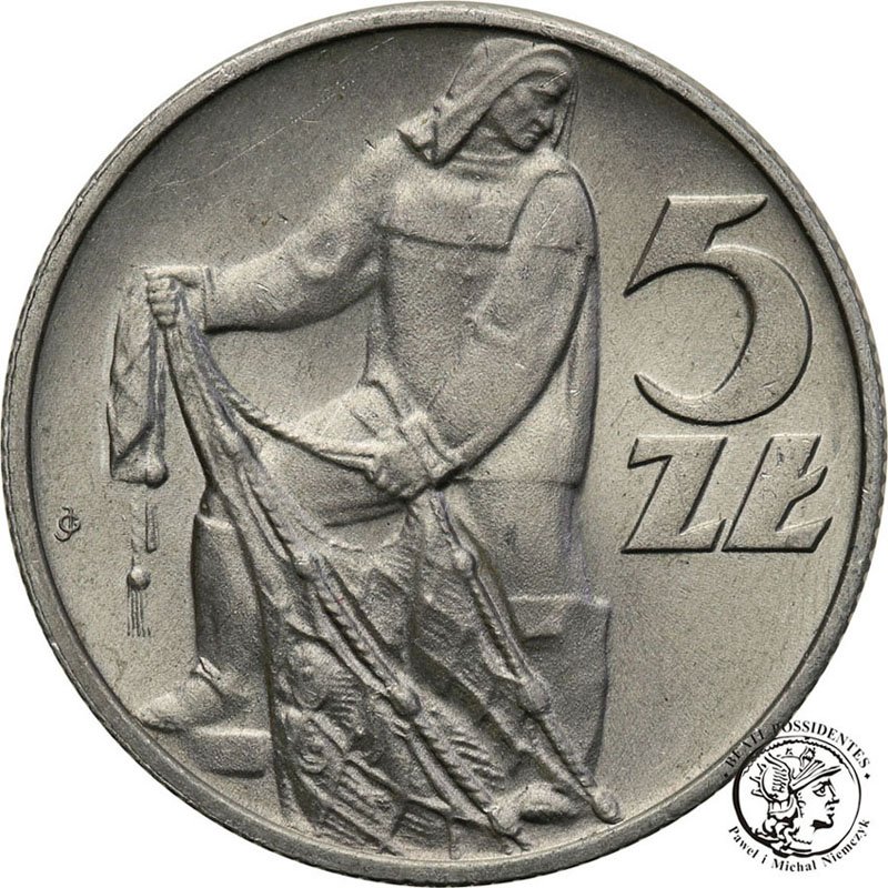 5 złotych 1960 Rybak st.1