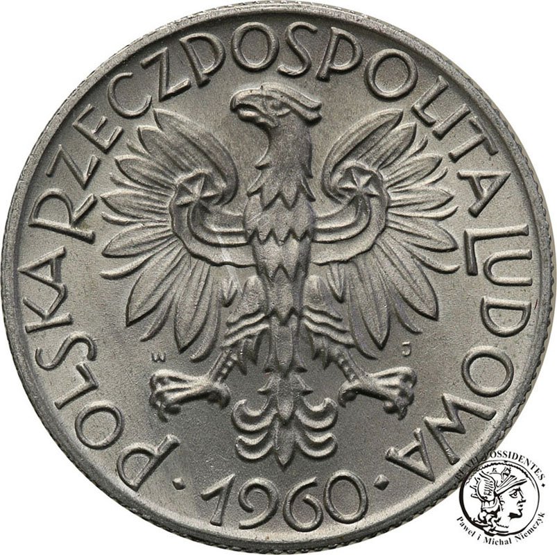 5 złotych 1960 Rybak st.1