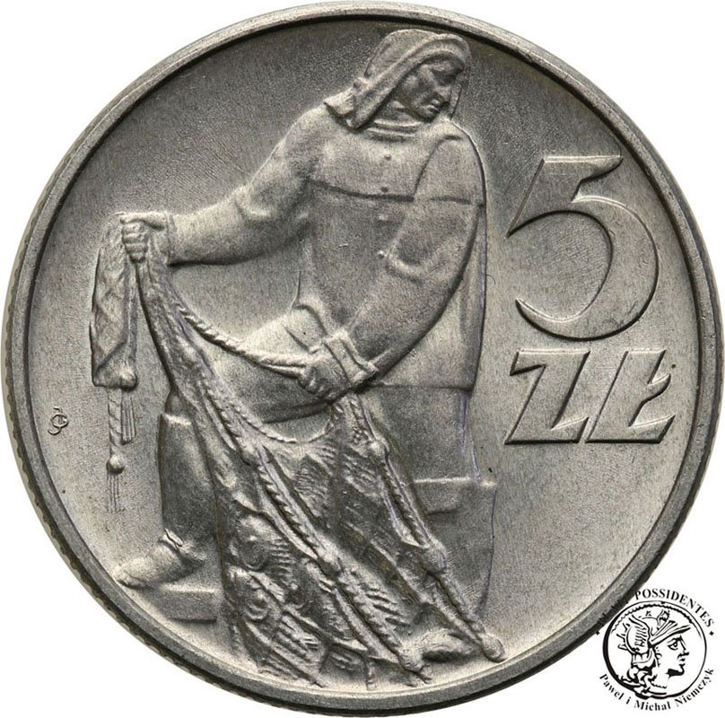 5 złotych 1971 Rybak st.1