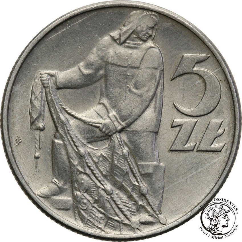 5 złotych 1973 Rybak st.2+