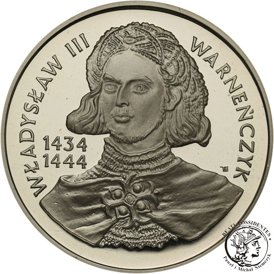 200 000 złotych 1992 Warneńczyk popiersie st.L