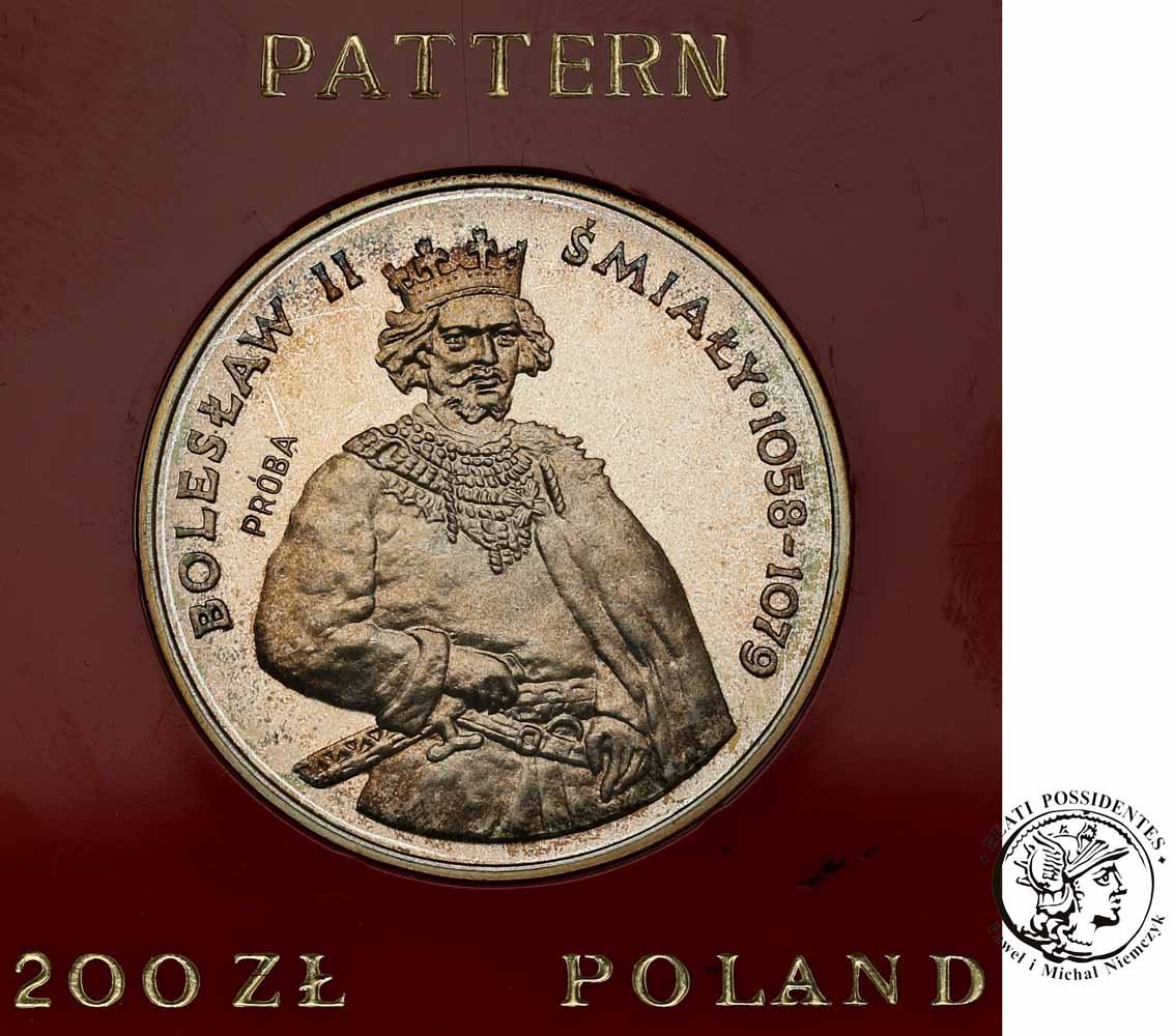PRÓBA Srebro 200 złotych 1981 B. Śmiały półp. stL-