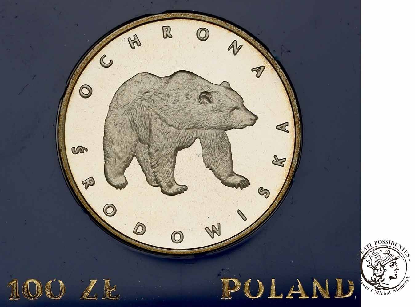 Polska PRL 100 złotych 1983 Niedźwiedź st.L