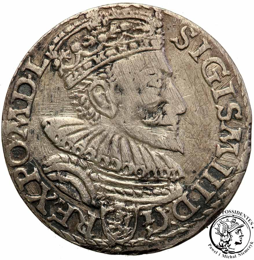 Zygmunt III Waza trojak 1594 Malbork st.3