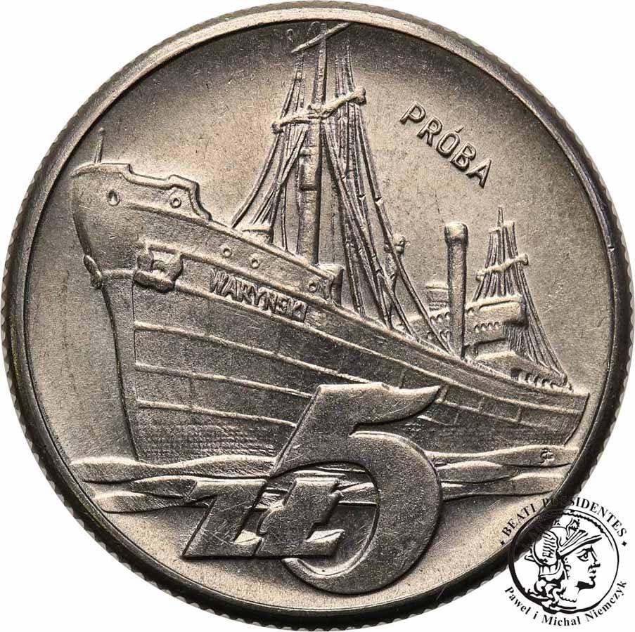 PRÓBA Nikiel 5 złotych 1960 Waryński st.1