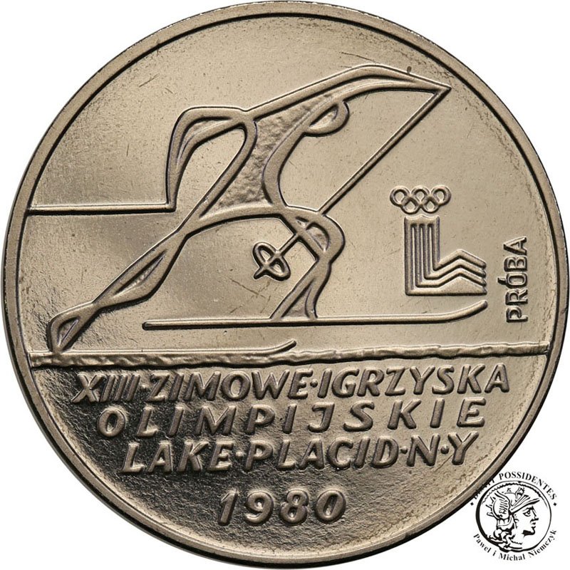 PRÓBA Nikiel 200 złotych 1980 Lake Placid st.L