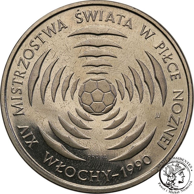 PRÓBA Nikiel 200 złotych 1988 FIFA Włochy st.L