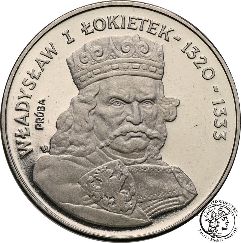 PRÓBA Nikiel 500 złotych 1986 Łokietek st.L